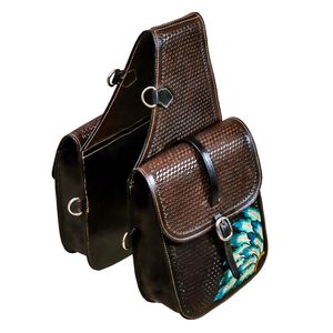 Bolsa de Sillín para Caballo Estilo Western, de Cuero Premium con Hebilla de Latón, Hecha a Mano, de Cuero Genuino, para Equitación y Senderismo - Product Image 1