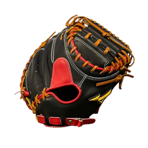 Durable Professional Shock Absorbing Adult Youth Softball Catcher Mitt Genuine Leather <b>Baseball</b> Pitcher Glove - Product Image 2
