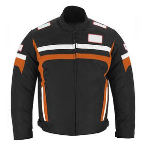 Blouson de moto en textile sur mesure pour hommes, blouson de course de moto de haute qualité, designs disponibles, équipement de protection pour la conduite - Product Image 1