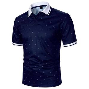 เสื้อโปโลพิมพ์ลายทั้งตัว แขนสั้น ปกคอพับ ระบายอากาศได้ดี คุณภาพพรีเมียม เสื้อผ้าผู้ชาย เสื้อโปโลผ้าฝ้ายสำหรับฤดูร้อน - Product Image 1