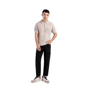 Men's Summer Fashion for Polo <b>Shirt</b> New Business Style Short Knitted <b>T</b>-<b>Shirt</b> with Letter Printed <b>Collar</b> Top Mens Clothing - Product Image 1