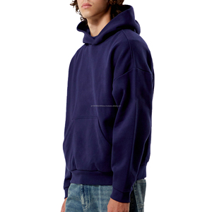 Sudaderas Personalizadas Extra Grandes con Hombros Caídos, Estilo Francés, Tejido Grueso, Sudaderas Lisas para Streetwear, Sudaderas con Logotipo Personalizado - Product Image 3