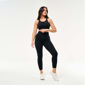 Conjuntos de dos piezas para mujer de calidad premium, color negro, OEM, leggings Ascend con bolsillos, suaves, elásticos y de compresión, cintura alta. - Product Image 4