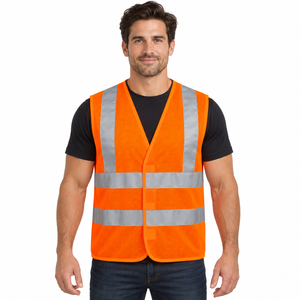Gilet de sécurité professionnel réfléchissant, vêtements de travail respirants en maille, vêtements de protection haute visibilité pour les travailleurs d'usine - Product Image 1