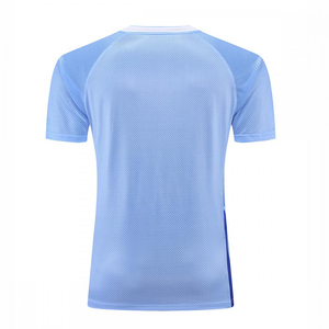 เสื้อยืดผู้ชายสีดำ แขนสั้น คอกลม ผ้าถัก ระบายอากาศดี สปอร์ต พิมพ์ลาย 3 มิติ ทรงปกติ โลโก้ที่คอหลัง ผ้า 180 กรัม - Product Image 6