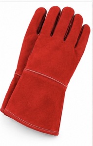 Gants de soudage de qualité supérieure en cuir de vachette et doublure polaire, protection contre les éclaboussures de métal fondu, personnalisables, fabriqués au Pakistan - Product Image 2