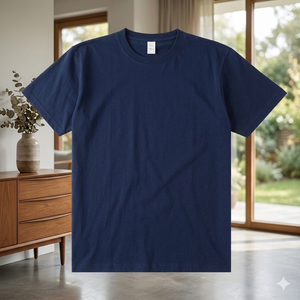 T-shirt d'été à manches courtes pour homme, 200G, en polyester et coton tissé, vierge, haute qualité, style jeune, écologique, OEM ODM - Product Image 2