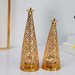 Wholesale Handcrafted Matte Black And Gold Iron Metal <b>Tealight</b> <b>Holder</b> Set Luxury Cutwork Filigree Votive Candle <b>Holders</b> On Sale - Product Image 6