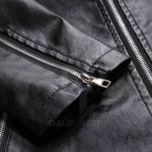 Veste en cuir pour homme, cuir véritable, mode décontractée, classique, moderne, vêtements d'extérieur, veste en cuir pour homme - Product Image 6