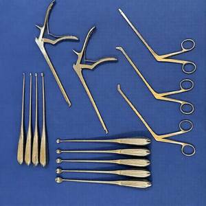 ชุดเครื่องมือผ่าตัดกระดูกสันหลังและกระดูกอ่อน 14 ชิ้น ยี่ห้อ Azicon ประกอบด้วยเครื่องมือตัดกระดูกและเครื่องมือผ่าตัดอื่นๆ สำหรับการผ่าตัดกระดูกสันหลังและการถอดแรงกด - Product Image 5