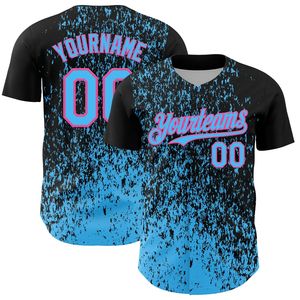 OEM/ODM Custom Heat-Transfer Printed 100% Polyester Baseball Jersey Breathable Fabric Unisex Design Crew Neck Short Sleeves - Product Image 5