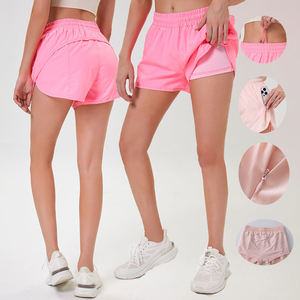 Pantalones Cortos Deportivos YIYI 2 en 1 Ligeros para Mujer, con Cordón Ajustable, Bolsillos, Cómodos, de Secado Rápido, para Gimnasio - Product Image 5