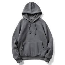 Custom Men's Streetwear Hoodie - High Quality 100% Cotton <b>Fleece</b> Plain <b>Black</b> Pullover with Pocket - Product Image 2
