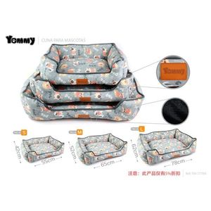 Set Cuccia per Cani Yommy Stampata con Motivo Ossa e Stelle, Cuscino Morbido per Cani Taglie S M L - Product Image 5