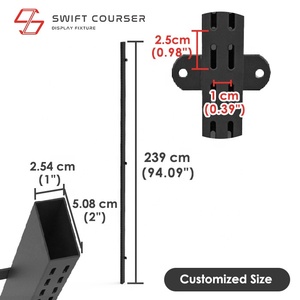1 "x 2" Outrigger Vertical Wall Store Rack - Product Image 5