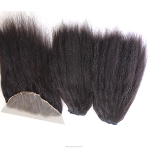 Discover Kinky Straight <b>Half</b> <b>Wig</b> Made 100% Virgin Human Hair HD Lace Lightweight Comfort Flexible Small Size - Product Image 5