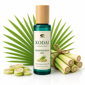 Aceite Esencial de Limoncillo de Tamil Nadu 100% Puro y Natural de Kodai Global Export, Destilado al Vapor, para Aromaterapia Facial, Limpieza Sin Dolor - Product Image 1