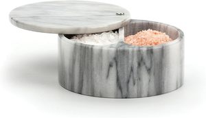 Modern marble kitchen item elegant marble accessory luxury home styling polished marble decor premium tabletop <b>spice</b> <b>holder</b> - Product Image 4