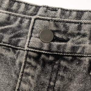 Pantalones Vaqueros de Mezclilla para Hombre, Estilo Retro, Corte Recto, Color Gris Ahumado/Cemento, Transpirables, de Algodón, Peso Medio, para Otoño - Product Image 5