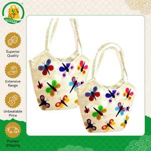 กระเป๋าช้อปปิ้งผ้ากระสอบป่านพิมพ์ลายทั้งใบ คุณภาพสูง จำหน่ายจำนวนมาก เป็นมิตรกับสิ่งแวดล้อม และสามารถปรับแต่งได้ พร้อมหูหิ้วผ้าฝ้าย - Product Image 3