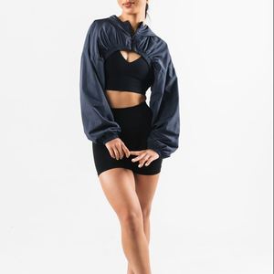 Wholesale Popular Clothes <b>Women</b> Windbreaker <b>Jacket</b> Outdoor Wear <b>Hooded</b> Coat <b>Lightweight</b> Blouson <b>Jacket</b> Short Length Outerwear - Product Image 3