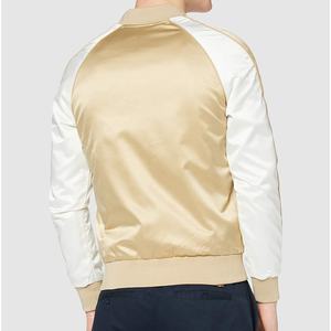 Veste en satin pour hommes, tenue américaine personnalisable, manches courtes, design de bande, à la mode, bon marché, vente en gros, - Product Image 5