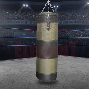Saco de boxeo de cuero PU mate, largo, vacío, de alta resistencia, con cadena de suspensión reforzada y anclaje de estabilidad inferior, precio mayorista - Product Image 6