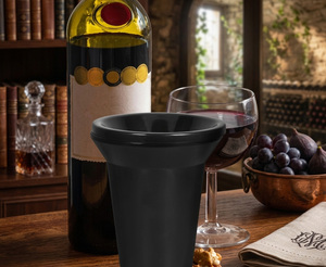 Black <b>Plastic</b> Round Spittoon <b>Cup</b> 98mm Diameter Household Bar Tableware Single Wall PP Material Custom Label - Product Image 6