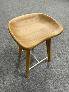 Tabouret en bois moderne pour la maison, tabouret en chêne blanc, meubles pour la maison, prêt à être expédié - Product Image 4