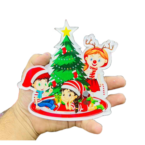 Tuile de cils magnétiques en acrylique durable de marque privée Tuiles d'extension de cils de Noël écologiques Palette de palette Outils de cils - Product Image 4