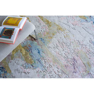 Abstrait noué à la main bambou latte/jonc de mer tapis Rectangle sol Art en multi couleurs à la main ensemble - Product Image 3