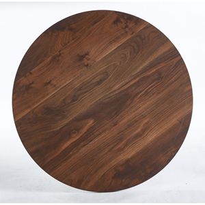 Mesa de Comedor Redonda de 47.2 Pulgadas para Oficina o Cafetería, Diseño de Patas Cruzadas - Product Image 6