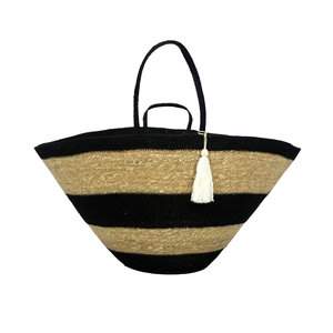 Panier décoratif de décor à la maison tissé par organisateur de stockage de jonc de mer naturel - Product Image 1