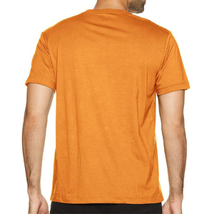 T-shirt d'été pour homme grande taille, motif uni, séchage rapide, respirant, en tissu tricoté, tendance, coupe ample, manches courtes - Product Image 5