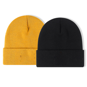 Soft Cotton Everyday Beanie Cap Embroidery Puff Skull Knitted <b>Warm</b> <b>Hat</b> Patch Design for Women/Men for Beach Business Travel - Product Image 5