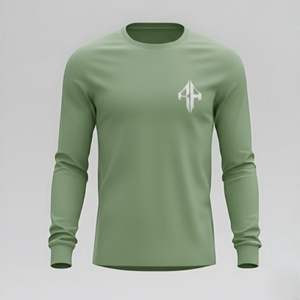 T-shirt à manches longues pour homme de qualité supérieure 2026, col rond, 100 % coton, sur commande, style oversize, décontracté, personnalisé RIVIAN ATLANTIC - Product Image 2