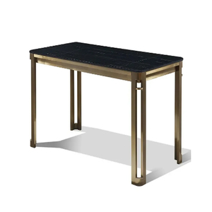 Rectanglur Dining Tables With <b>Marble</b> <b>Top</b> Luxury Dining Table 6 Seater Metal Dining Table With White <b>Marble</b> <b>Top</b> - Product Image 4
