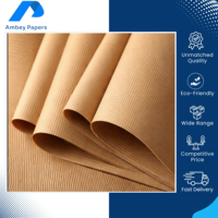 Papier Kraft Côtelé Recyclable de Qualité Supérieure, Personnalisable, à Haute Résistance à la Déchirure, 40-80 GSM, Meilleures Ventes à Prix Bas du Marché