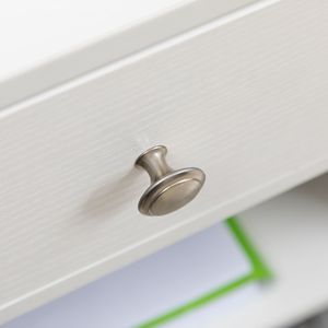 Carrello Portadocumenti Mobile Bianco Regolabile con Ruote, Supporto Comodo per CPU e Laptop con Cassetto - Product Image 4