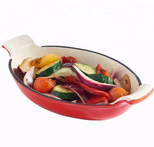 3-Piece Enamel Cast Iron <b>Cookware</b> Casserole <b>Set</b> with Lids Dutch Oven Pots for Kitchen Cooking Gas <b>Induction</b> Stovetop - Product Image 2