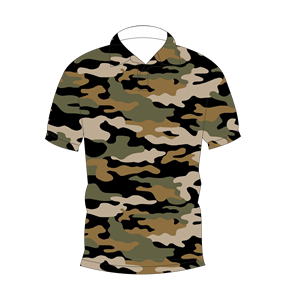 เสื้อโปโลผู้ชายสีน้ำตาลมะกอก เบจ ดำ ลายพิมพ์นามธรรม แขนสั้น สวมใส่สบาย เหมาะสำหรับเล่นกอล์ฟ  รับสั่งพิมพ์ลายตามต้องการ เสื้อแฟชั่น - Product Image 4