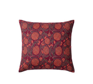 Funda de Almohada Hecha a Mano en India con Nuevo Diseño Floral en Color Verde, Funda de Cojín de Algodón con Estampado a Mano para Sofá, Cama o Decoración - Product Image 5