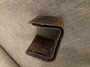 Handmade Vintage Genuine Leather Trifold Wallet Men's RFID Blocking Slim <b>Credit</b> <b>Card</b> Pocket <b>Holder</b> OEM Factory NTW-0029 - Product Image 3
