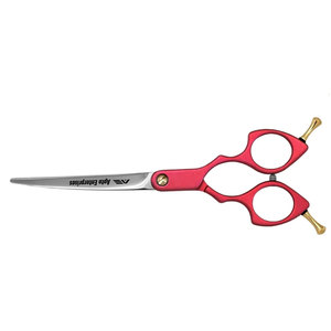 Premium Curved Professional <b>Dog</b> Grooming <b>Scissors</b> Made VG10 Steel Ergonomic Pet Shears <b>Dogs</b> and Cats Hair Cutting Red Color - Product Image 2
