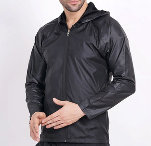 Veste coupe-vent en nylon pour homme avec logo personnalisé très demandée, respirante, écologique, vêtements d'extérieur de qualité supérieure, veste OEM pour homme - Product Image 3