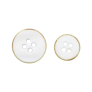 Botón de Hueso de Vaca Blanco de Alta Calidad, Doble Cara, Quemado, 4 Agujeros, Personalizable, para Camisas, Chaquetas, Accesorios, Prendas, Artesanías Naturales - Product Image 6