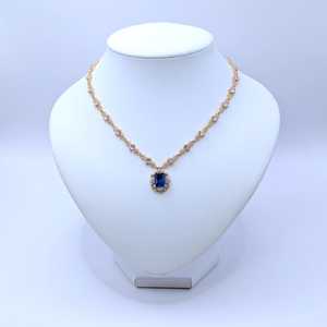 NIKHIL GEMS Colgante Gótico Vintage en Forma de Lágrima Roja, Plata de Ley 925, Baño de Oro, Engaste de Bisel, Filigrana Elegante, Unisex - Product Image 4