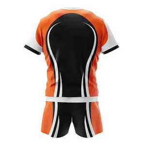 Ropa Deportiva de Rugby Personalizada, Conjunto de Camiseta y Pantalones Cortos de Rugby, Secado Rápido, Ropa Deportiva de Alto Rendimiento - Product Image 4
