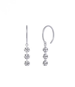 Elegantes Pendientes de Diamantes Cultivados en Laboratorio de Oro de 14K, Corte Brillante, Alta Claridad, Joyería de Diseño para Mujer, para Fiestas, Regalo de Lujo - Product Image 2
