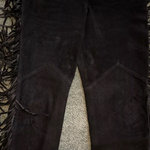 Exclusive Leather Suede Fringe Cowgirl <b>Chaps</b> Customized Colors Motorcycle Leather and Horse <b>Riding</b> Fringes <b>Chaps</b> - Product Image 3